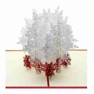 3D pop card snowflake sphere design