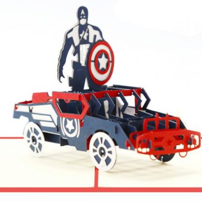 3D Pop Up Card - Captain America