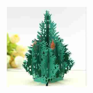 3D Christmas tree pop card with layered branches and decorations