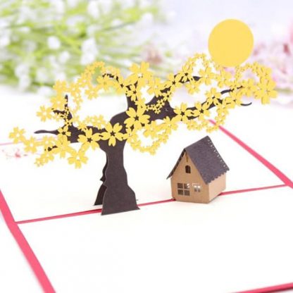 3D Pop Up Greeting Card - Cherry Blossom