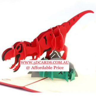 3D Pop Up Card, Greeting Card - Dinosaur