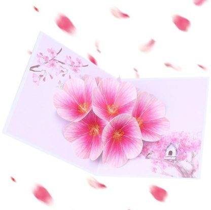 3D Pop Up Greeting Card - Flowers