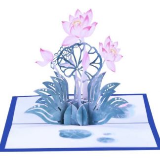 3D Pop Up Greeting Card - Lilies