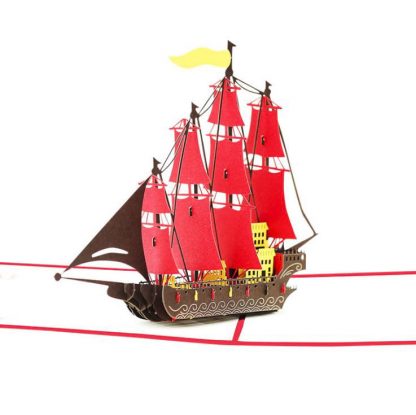 3D Pop Up Greeting Card - SailBoat
