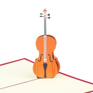 3D Pop Up Greeting Card - Violin