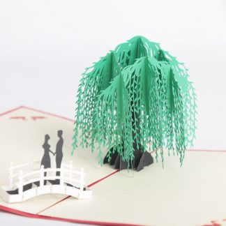 3D Pop Up Greeting Card - Willow Tree
