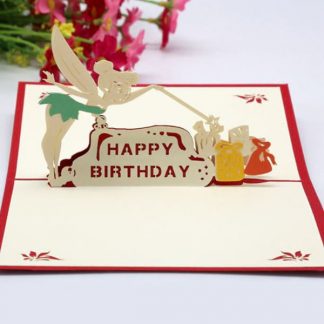 3D Pop Up Happy Birthday Card - Fairy