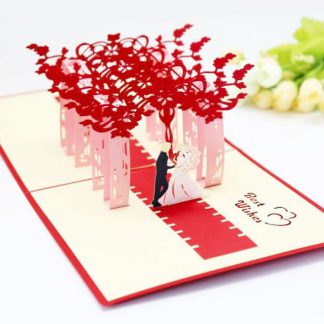 3D Pop Up Wedding Congratulation Card