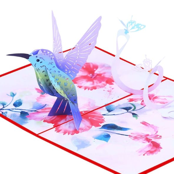 3D Pop Up Card Hummingbird