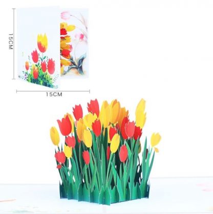 3D Pop Up Card - Tulip with Cover