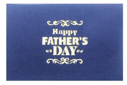 3D Pop Up Father's Day Card Blue Cover