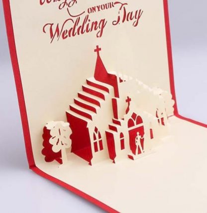 Congratuations On Your Wedding Day 3D Pop Up Card