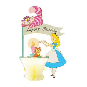 3D Pop Up Card - Alice in Wonderland Happy Birthday Card