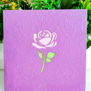 3D Pop Up Card - Lover You Forever Roses Cover