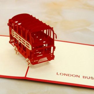 3D Pop Up Card - London Bus