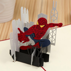 3D Pop Up Greeting Card - Spiderman