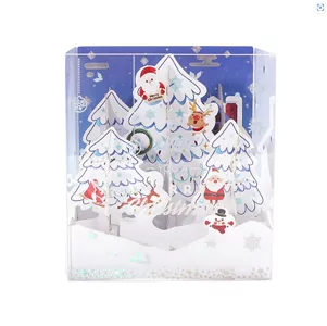 3D Pop Up Christmas Card on Display with Music 2