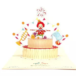 3D Pop Up Birthday Card - Clown