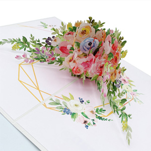 3D Pop Up Card - Pretty Flowers