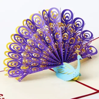 3D Pop Card - Peacock